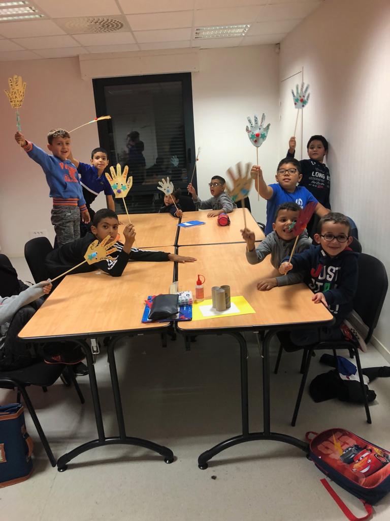 Les enfants de l'association Le Palmier